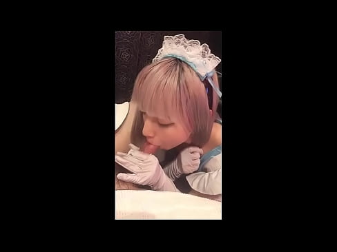 ❤️ Idole japonaise [mayuka], costume de soubrette, partie 1, pipe et branlette avec lotion ❤️ Porno fait maison at us ❌❤